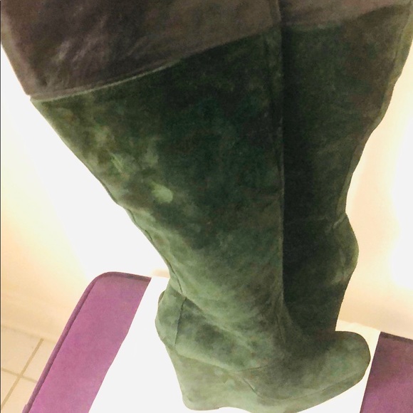 balenciaga boots womens green